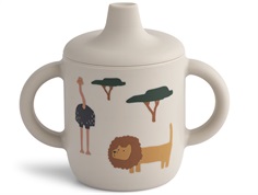Liewood safari sandy mix silicone sippy cup Neil